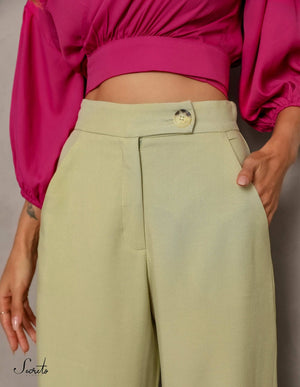 Calça Venice Pantalona Verde
