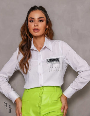 Camisa London Botões Off White