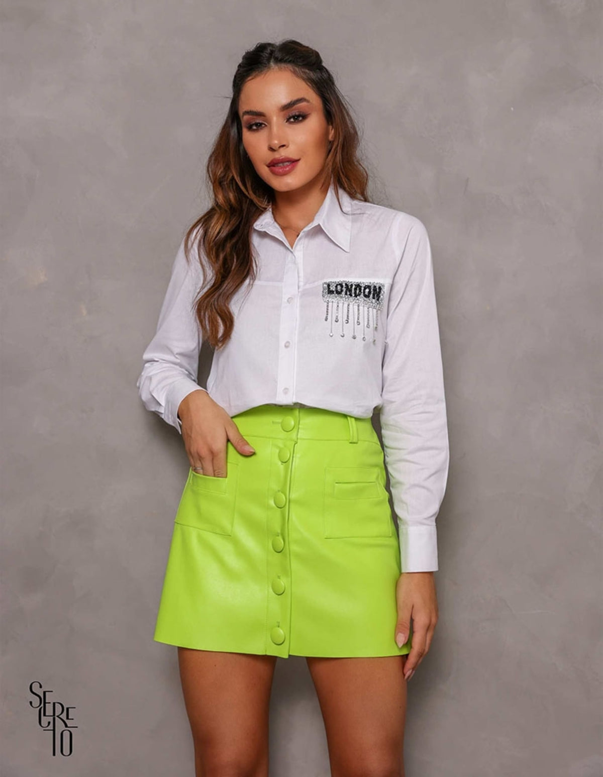 Camisa London Botões Off White