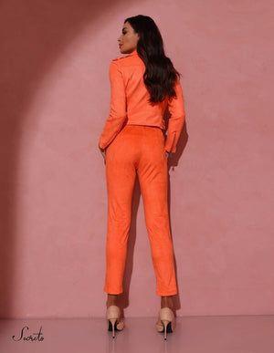 Jaqueta Áine Suede Laranja