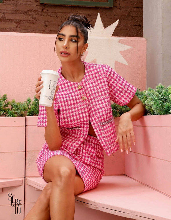 Casaqueto Olivia Tweed Pink
