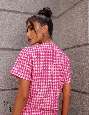 Casaqueto Olivia Tweed Pink