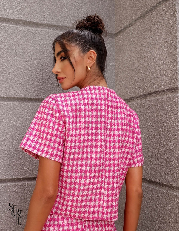 Casaqueto Olivia Tweed Pink