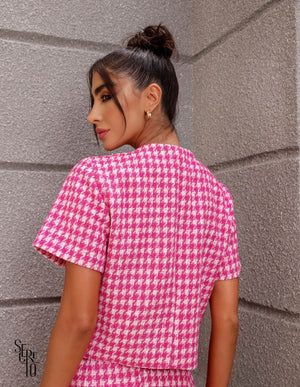 Casaqueto Olivia Tweed Pink