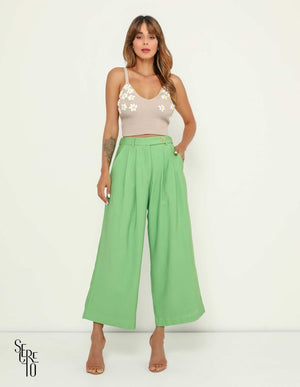 Calça Pantacourt Ceci Verde
