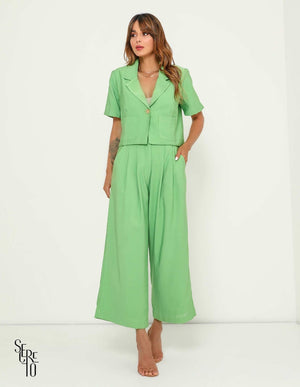 Blazer Cropped Ceci Verde