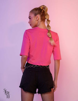 T-Shirt Cropped Maya Rosa