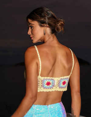 Cropped Crochê Eloá Camomila