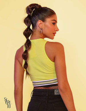 Cropped Sports Canelado Lima