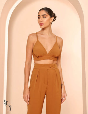 Trijunto Blazer Conjunto Catherine Camel