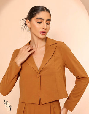 Trijunto Blazer Conjunto Catherine Camel