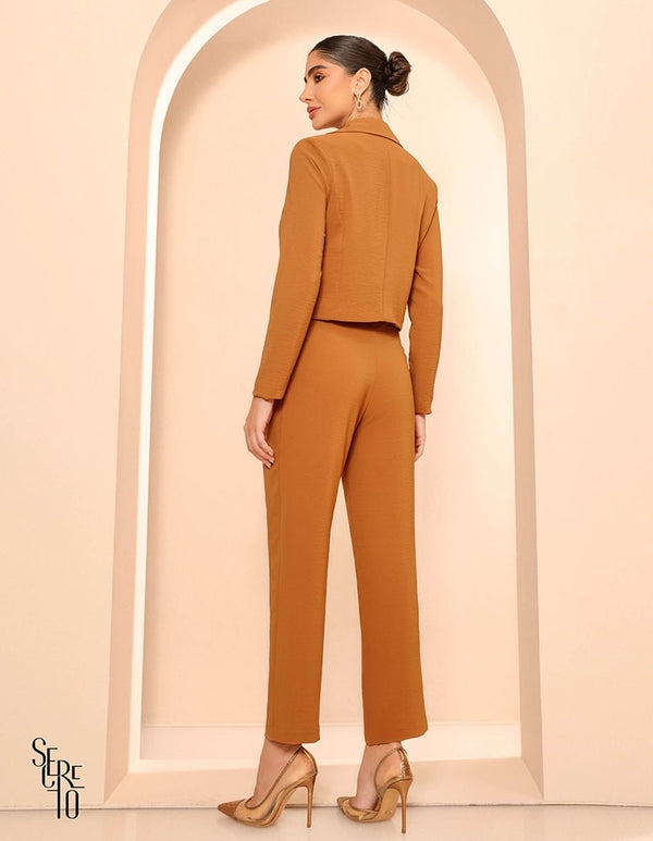 Trijunto Blazer Conjunto Catherine Camel