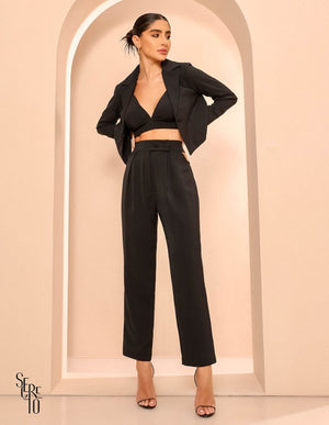 Trijunto Blazer Conjunto Catherine Preto