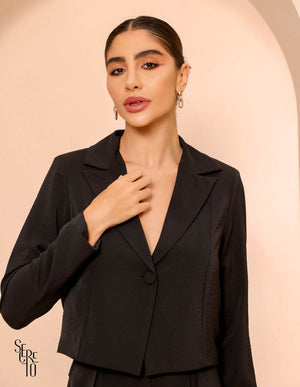 Trijunto Blazer Conjunto Catherine Preto