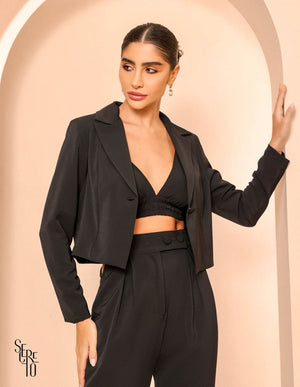 Trijunto Blazer Conjunto Catherine Preto