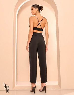 Trijunto Blazer Conjunto Catherine Preto