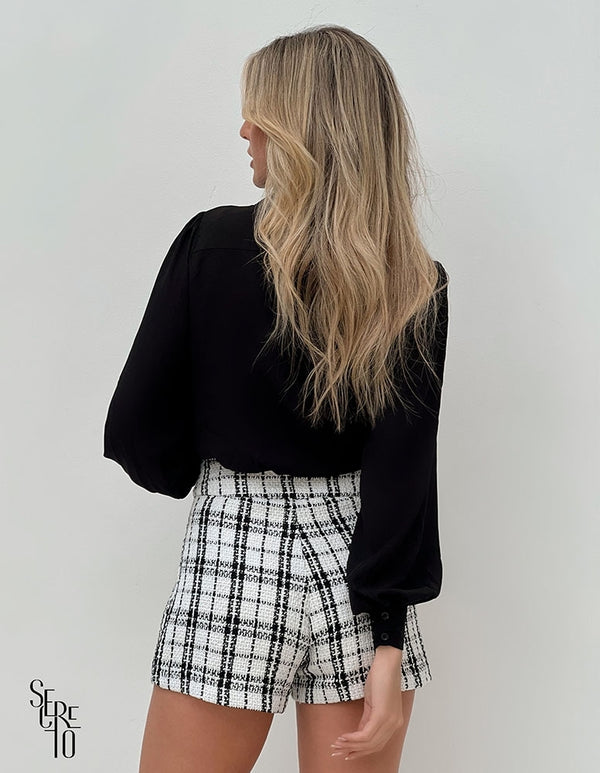 Short Emi Tweed Off White