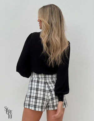 Short Emi Tweed Off White