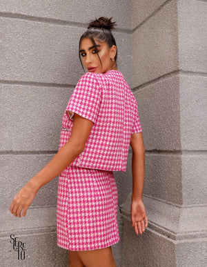 Saia Olivia Tweed Pink