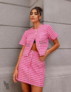 Saia Olivia Tweed Pink