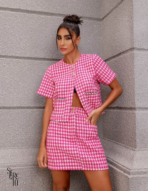 Saia Olivia Tweed Pink