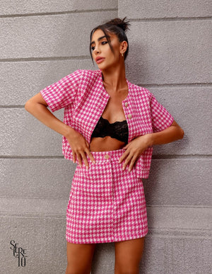 Saia Olivia Tweed Pink