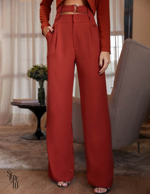 Calça Pantalona Elis Telha