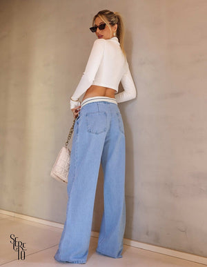 Calça Wide Leg Kaya Jeans