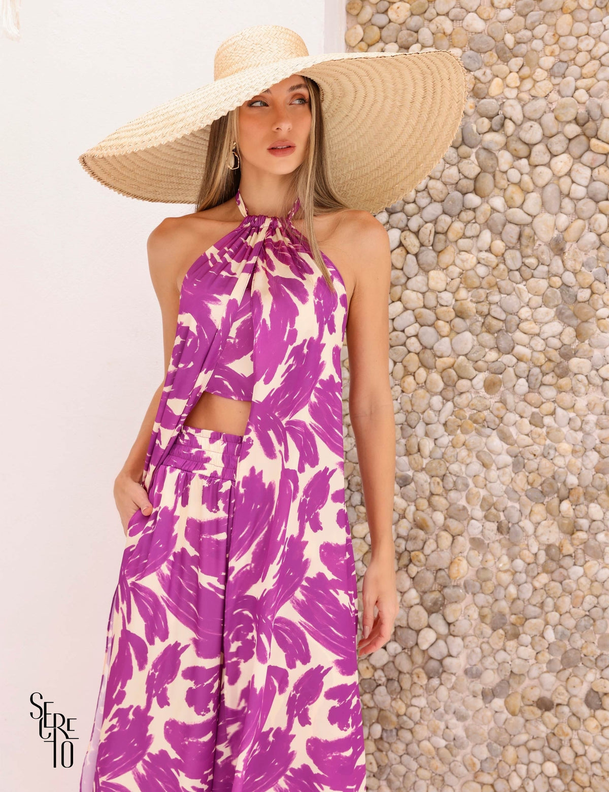 Blusa Aberta Alongada Zayan Fucsia