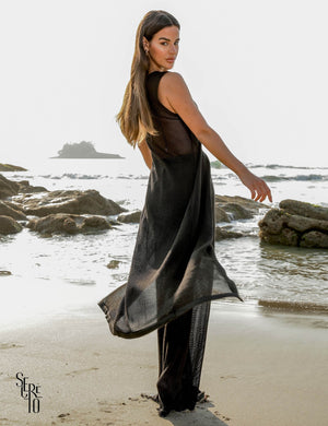 Max Blusa Rayon Sol Preto