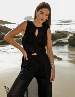 Max Blusa Rayon Sol Preto