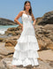 Vestido Longo Camadas Domenica Off White