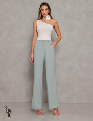 Calça Wide Leg Eloá Azul Celeste