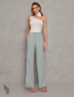 Calça Wide Leg Eloá Azul Celeste