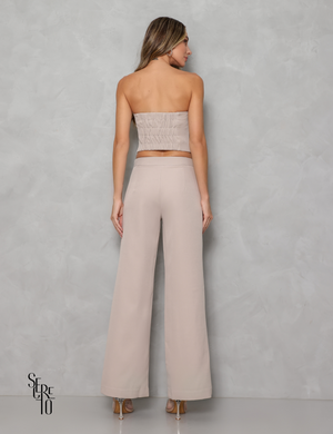 Calça Alfaiataria Giovanna Bege