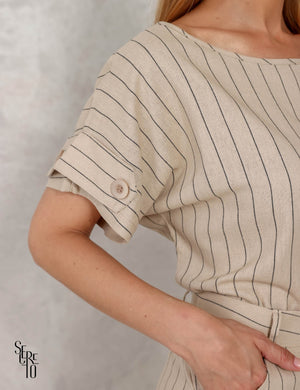 Conjunto Blusa e Saia Cargo Leila Cru