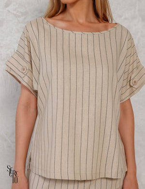 Conjunto Blusa e Saia Cargo Leila Cru