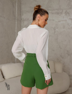 Blusa Manga Longa Celina Off White