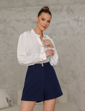 Blusa Manga Longa Celina Off White