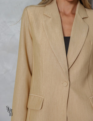 Blazer Alongado Alfaitaria Lira Areia