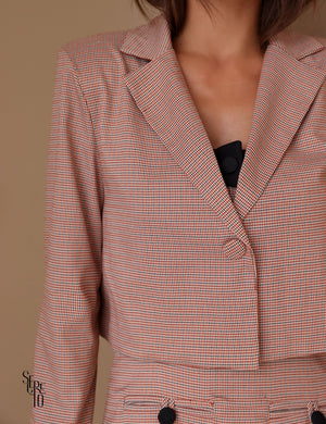 Conjunto Macaquinho e Spencer Bella Terracota