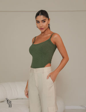 Body Cavado Megan Verde Musgo