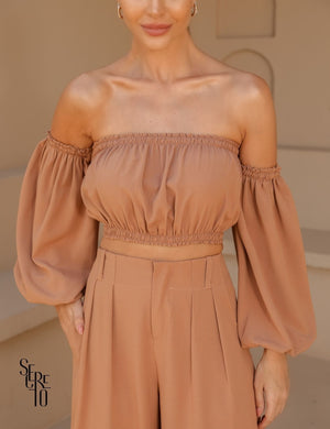 Conjunto Cropped e Pantacourt Mia Camel