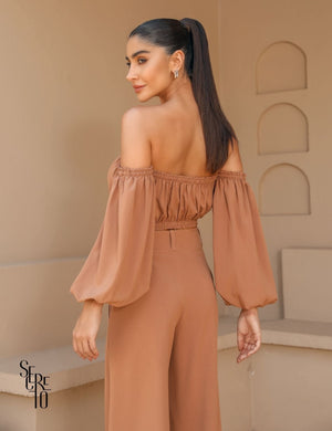 Conjunto Cropped e Pantacourt Mia Camel