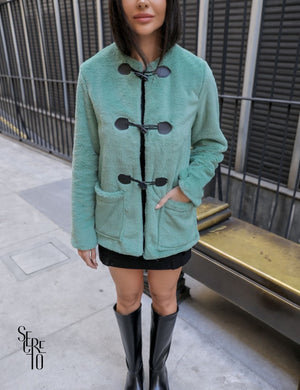 Casaco Fluffy Monique Verde Sage