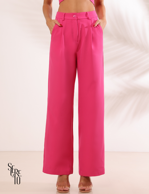 Calça Pantalona Graziella Rosa