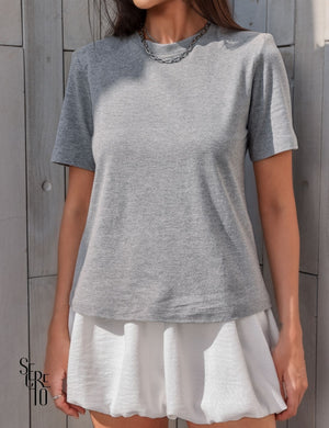 Blusa Manga Curta Chiara Mescla