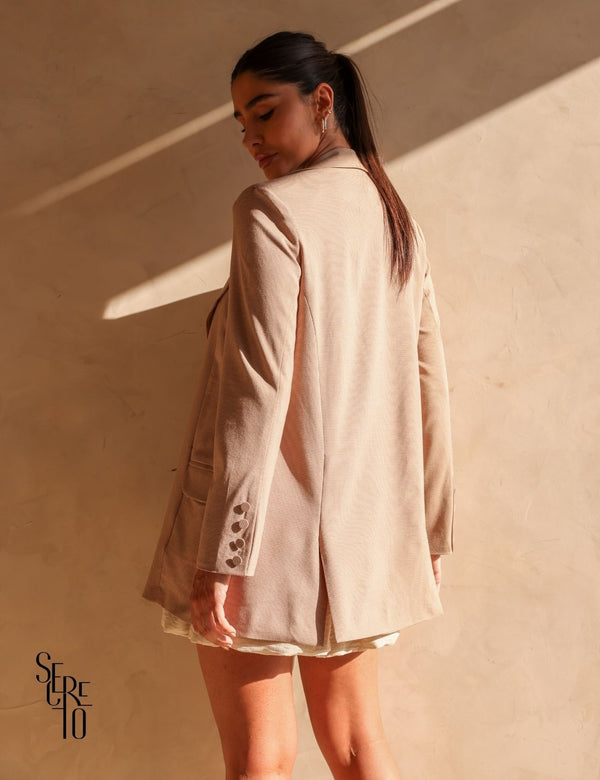 Max Blazer Principe de Gales Bege