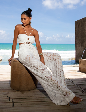 Conjunto laise Monica Off White