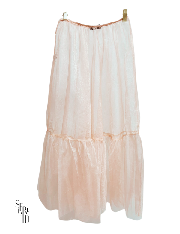 Saia Tule Minerva Rosa Claro